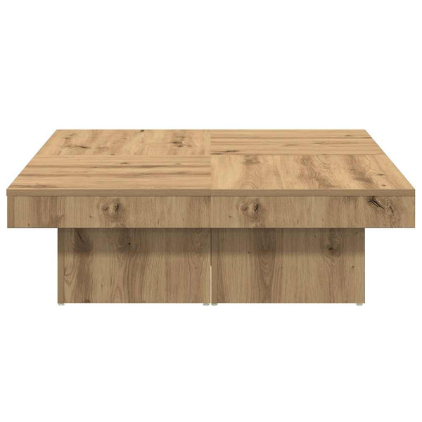 Sohvapöytä Käsityöläinen Tammi 90X90X28 Cm Tekninen Puu