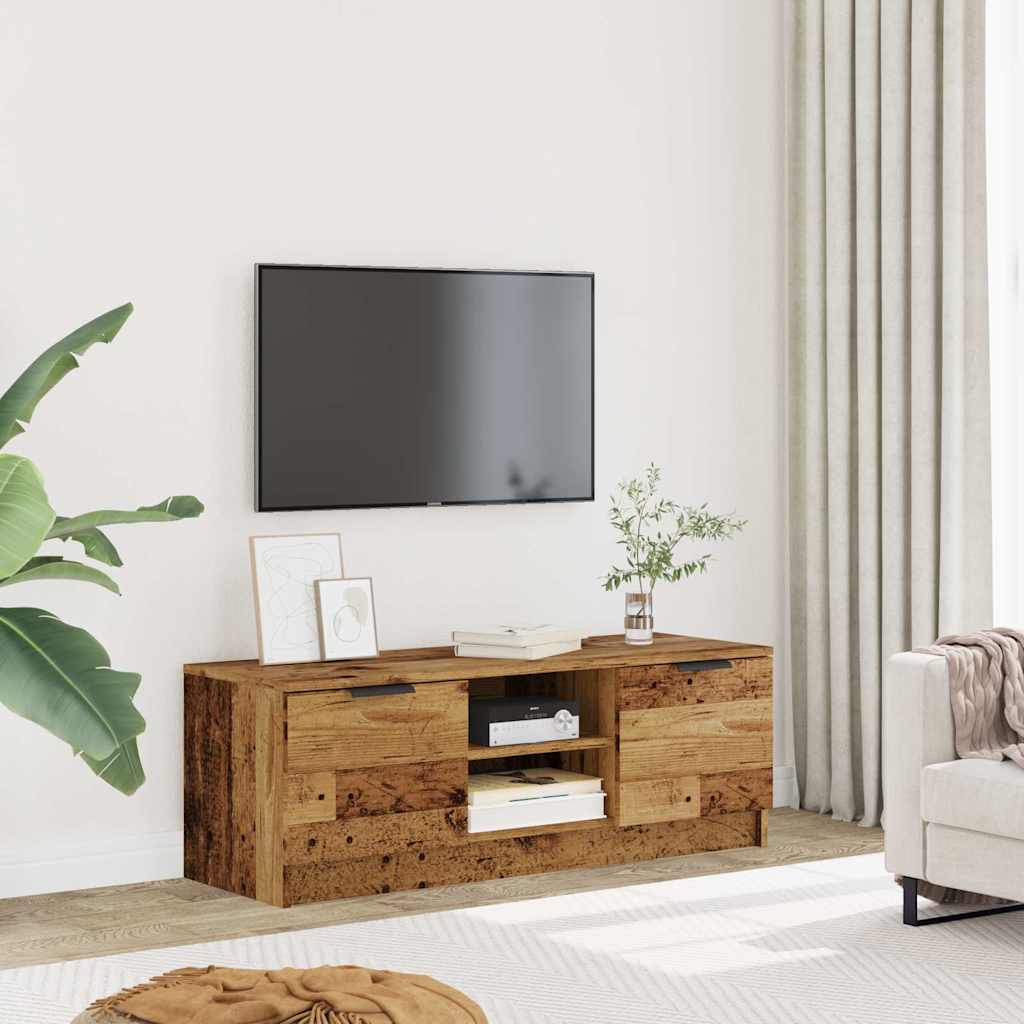 Tv Kaappi Vanhaa Puuta 102X35X36,5 Cm Tekninen Puu