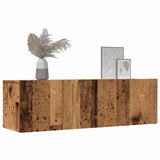 Tv-Kaapit Seinäkiinnitettävä 2 Kpl 100X30X30 Cm