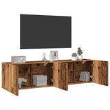Tv-Kaapit Seinäkiinnitettävä 2 Kpl 80X30X41 Cm
