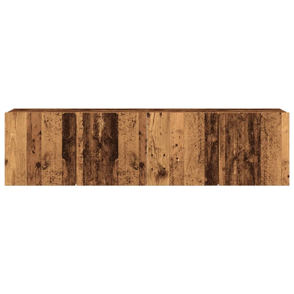 Tv-Kaapit Seinäkiinnitettävä 2 Kpl 80X30X41 Cm
