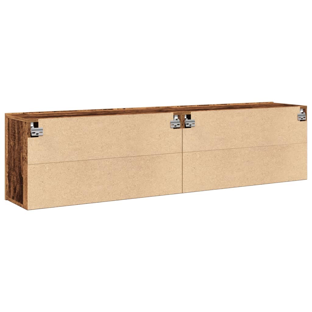 Tv-Kaapit Seinäkiinnitettävä 2 Kpl 80X30X41 Cm