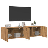 Tv-Kaapit Seinäkiinnitettävä 2 Kpl 80X30X41 Cm