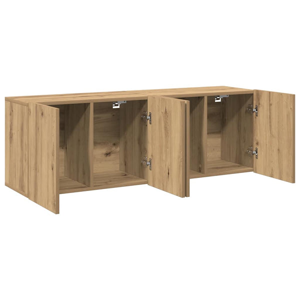 Tv-Kaapit Seinäkiinnitettävä 2 Kpl 80X30X41 Cm