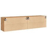 Tv-Kaapit Seinäkiinnitettävä 2 Kpl 80X30X41 Cm