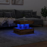 Sohvapöytä Led-Valoilla 50X50X40 Cm