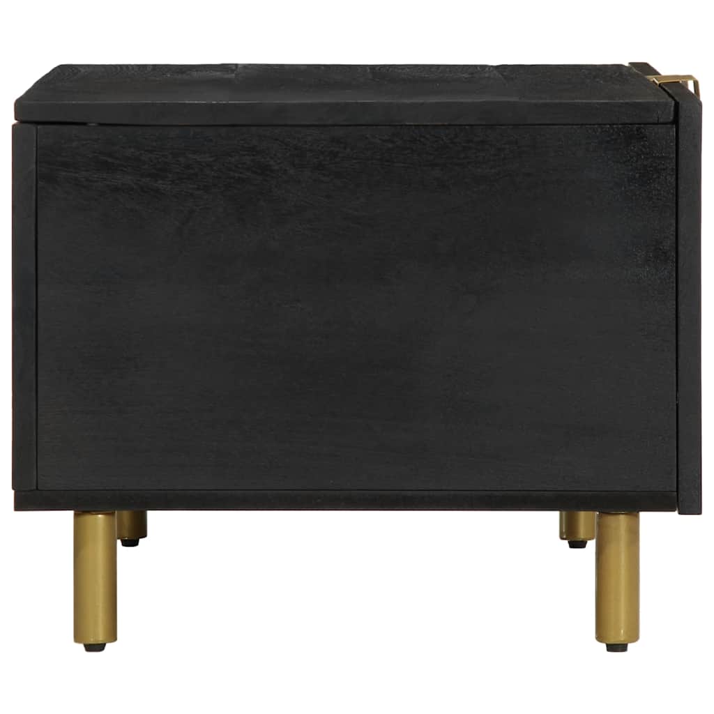 Sohvapöytä Musta 80X50X40 Cm Tekninen Puu