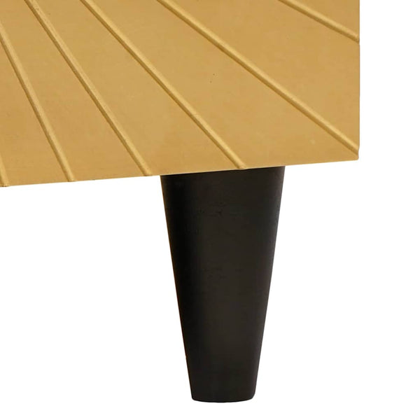 Sohvapöytä Musta Ja Kulta 80 X 50 X 40 Cm Tekninen Puu