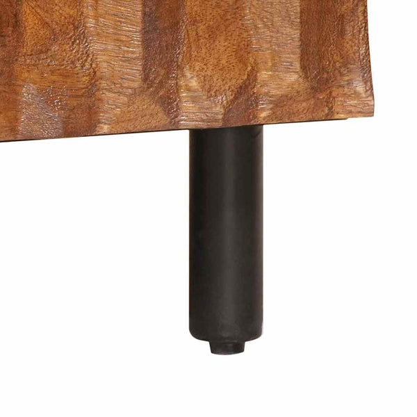 Sohvapöytä Ruskea 100 X 54 X 40 Cm Kiinteä Mango Puu
