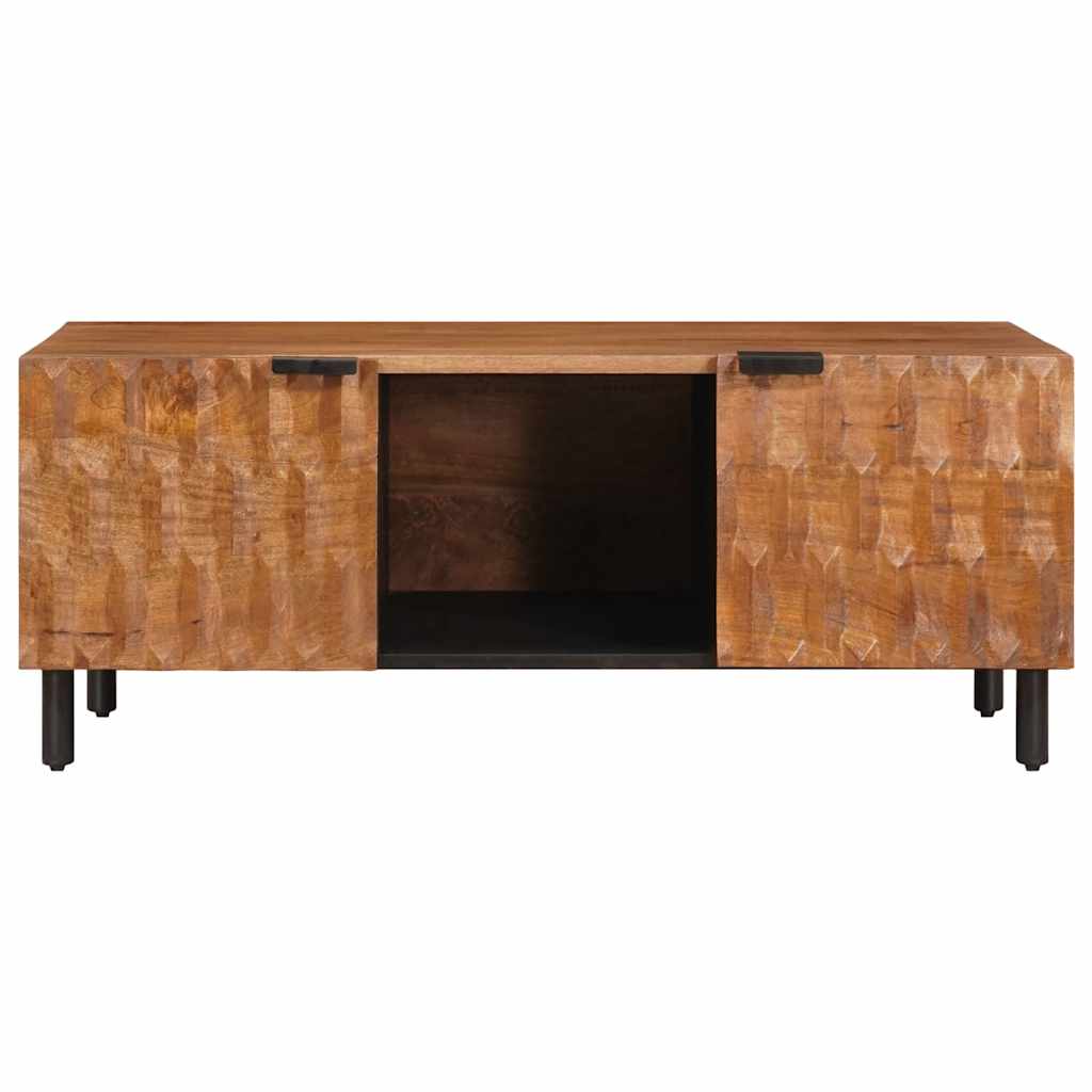 Sohvapöytä Ruskea 100 X 54 X 40 Cm Kiinteä Mango Puu
