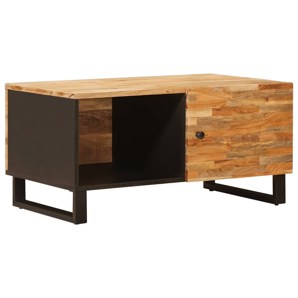 Sohvapöytä Ruskea 80 X 50 X 40 Cm Kiinteä Mango Puu