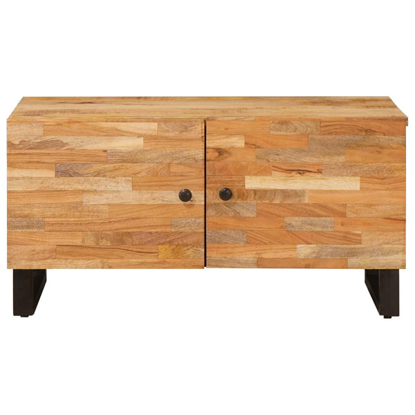 Sohvapöytä Ruskea 80 X 50 X 40 Cm Kiinteä Mango Puu
