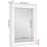 Kylpyhuoneen Peili Artisan Tammi 50 X 70 X 2,5 Cm