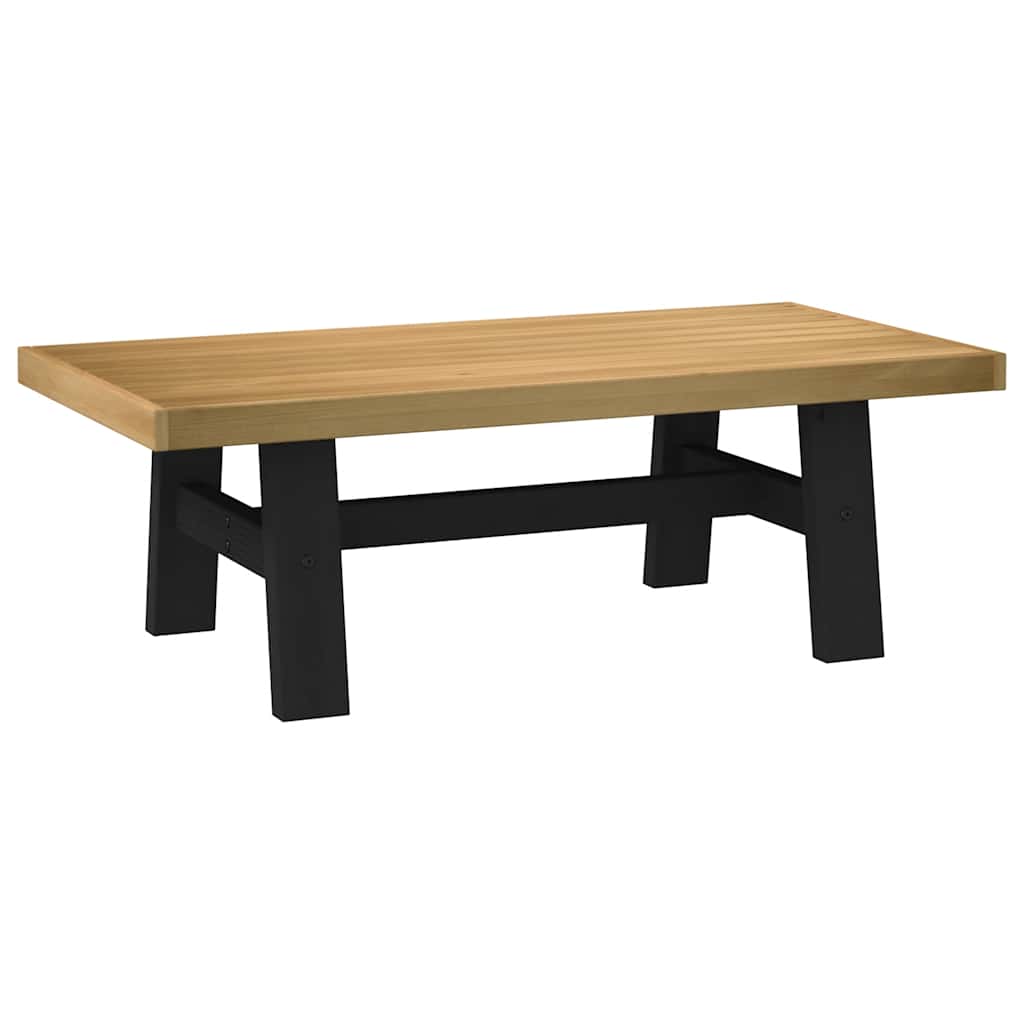 Sohvapöytä Noain Amuotoiset Jalat 120X60X40Cm Massiivipuu Mänty