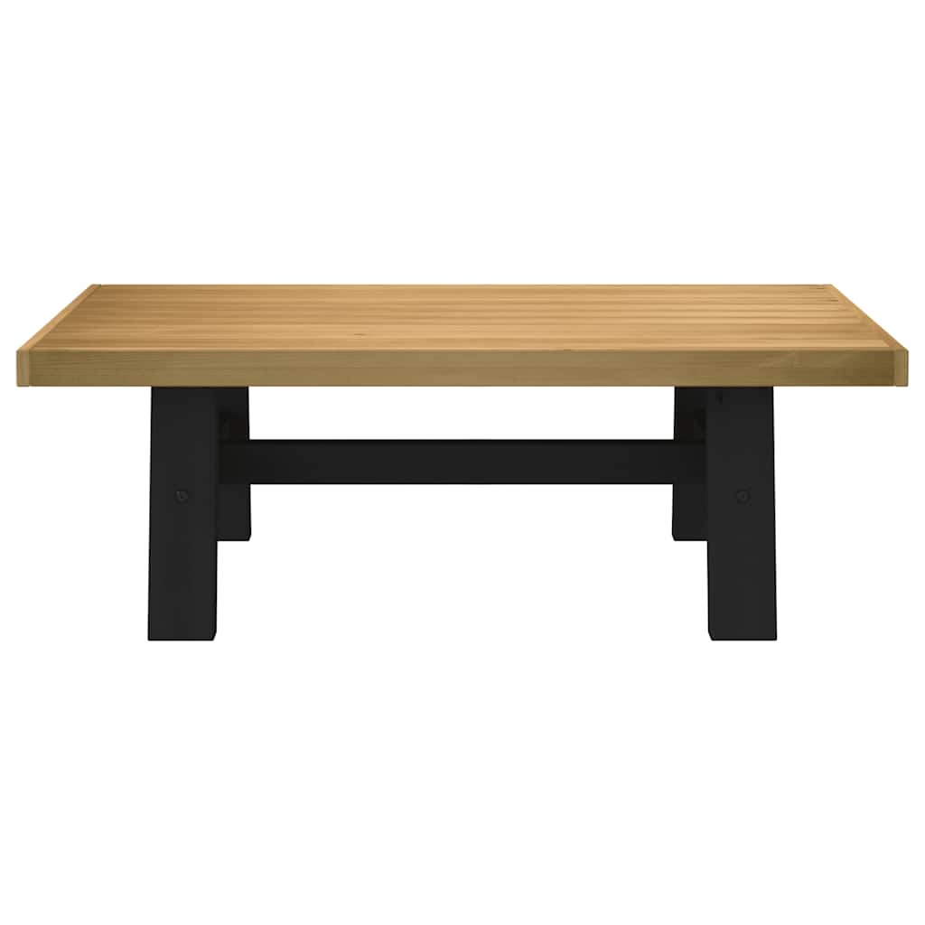 Sohvapöytä Noain Amuotoiset Jalat 120X60X40Cm Massiivipuu Mänty