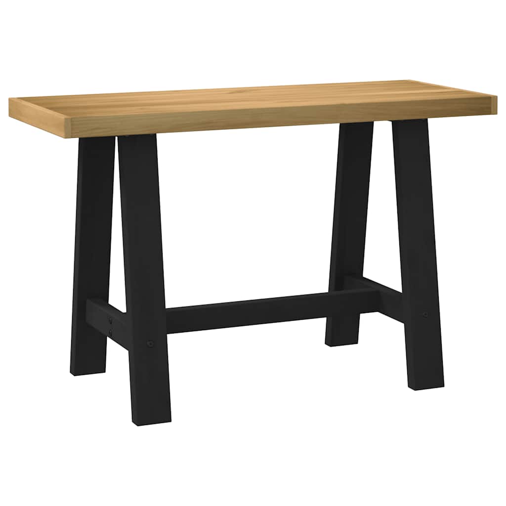 Työpöytä Noain Iset Jalat 120X50X75 Cm Massiivipuu Mänty