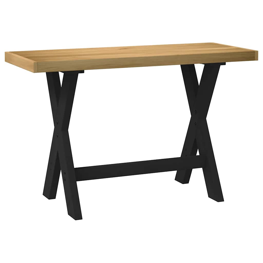 Työpöytä Noain Iset Jalat 120X50X75 Cm Massiivipuu Mänty