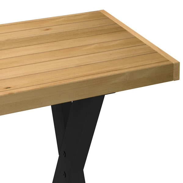 Työpöytä Noain Iset Jalat 120X50X75 Cm Massiivipuu Mänty