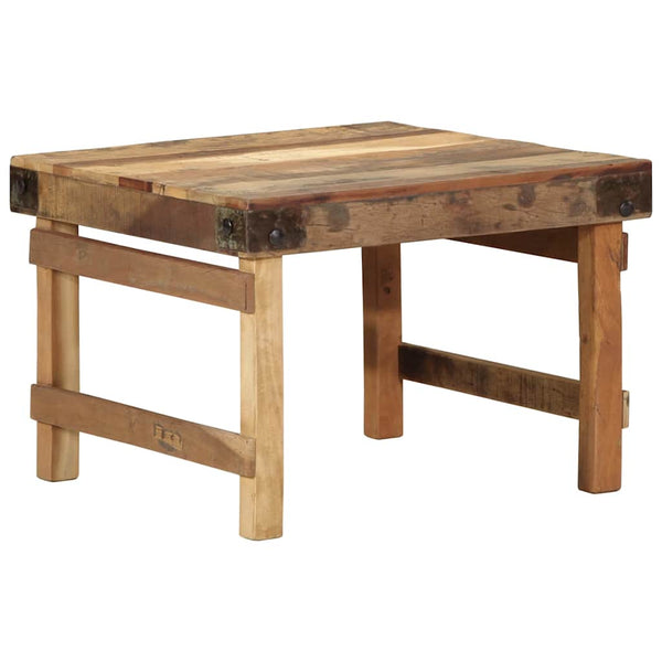 Sohvapöytä Ruskea 60 X 55 X 40 Cm Kierrätetty Massiivinen Puu