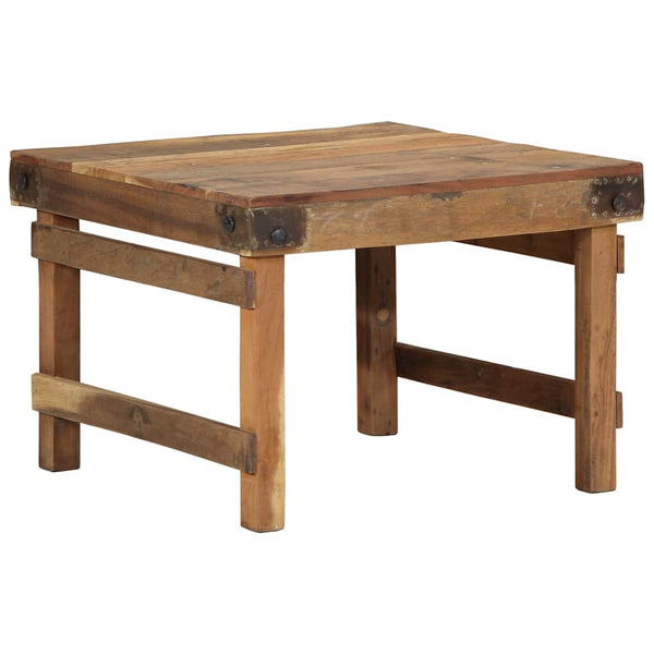 Sohvapöytä Ruskea 60 X 55 X 40 Cm Kierrätetty Massiivinen Puu