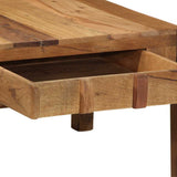 Sohvapöytä Ruskea 110 X 54 X 35 Cm Kierrätetty Massiivinen Puu
