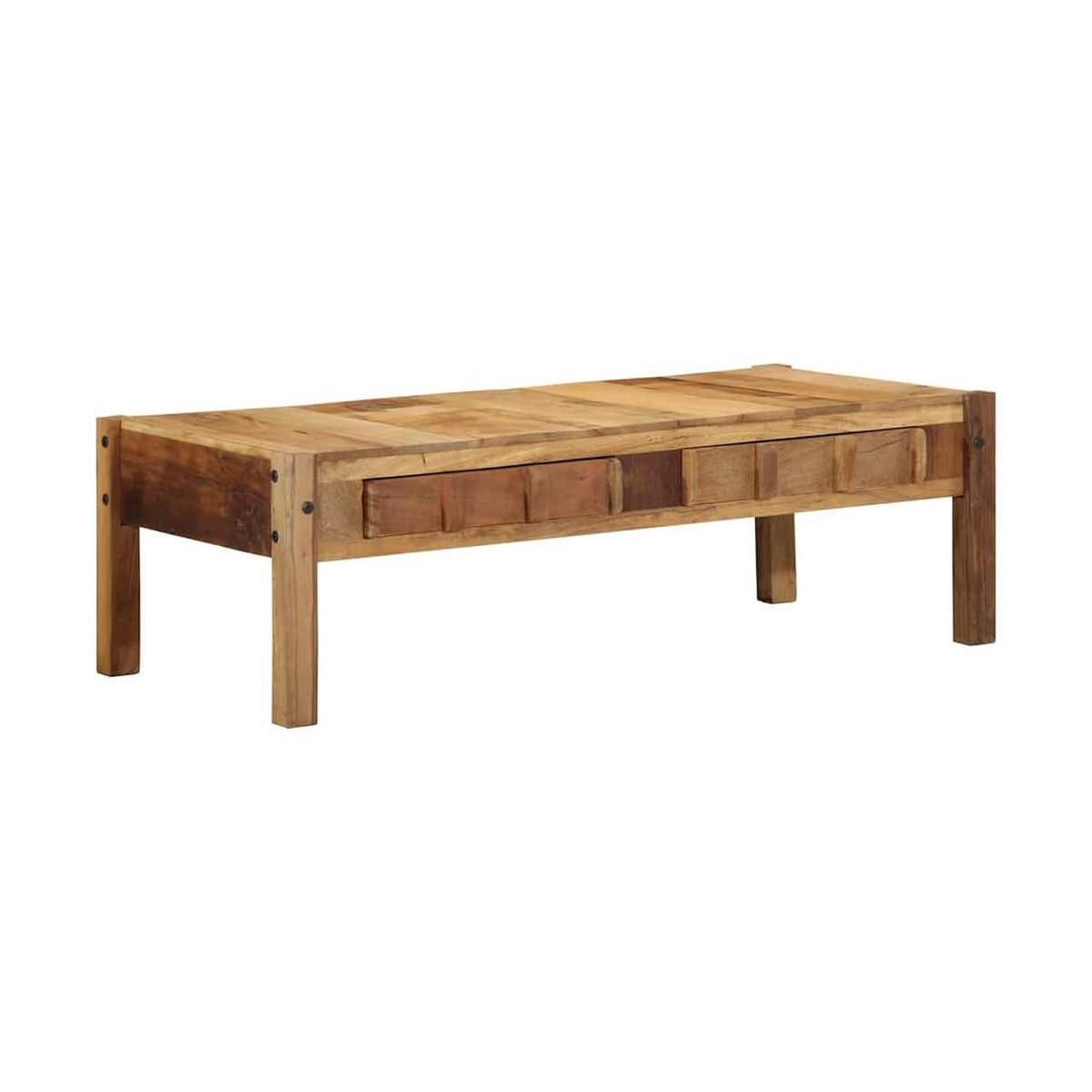Sohvapöytä Ruskea 110 X 54 X 35 Cm Kierrätetty Massiivinen Puu