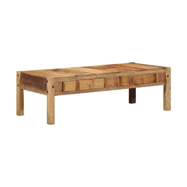 Sohvapöytä Ruskea 110 X 54 X 35 Cm Kierrätetty Massiivinen Puu