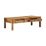 Sohvapöytä Ruskea 110 X 54 X 35 Cm Kierrätetty Massiivinen Puu