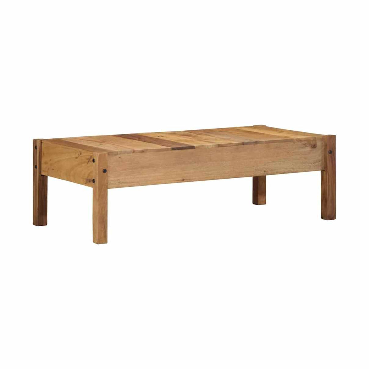 Sohvapöytä Ruskea 110 X 54 X 35 Cm Kierrätetty Massiivinen Puu