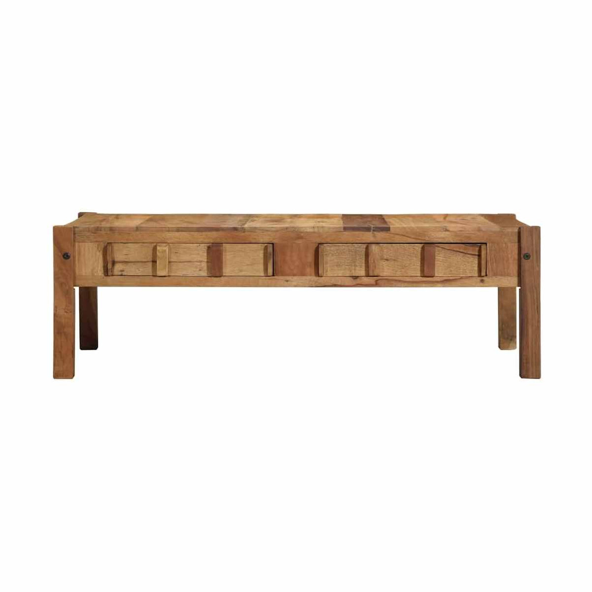 Sohvapöytä Ruskea 110 X 54 X 35 Cm Kierrätetty Massiivinen Puu