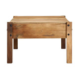 Sohvapöytä Ruskea 110 X 54 X 35 Cm Kierrätetty Massiivinen Puu