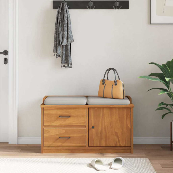 Eteisen Penkki Sandnes 87X40X50 Cm Täysi Mänty
