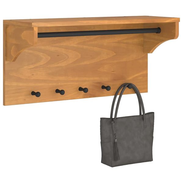 Seinänaulakko Sandnes 87X30X42 Cm Täysi Mänty