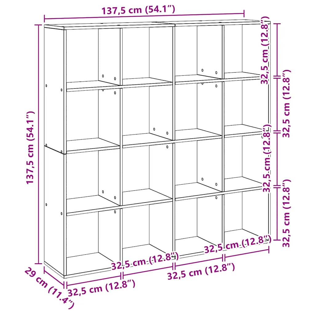 Kirjahylly 102X29X143 Cm Lastulevy