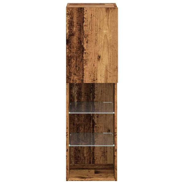 Tv-Kaapit Led-Valoilla 2 Kpl 30,5X30X102 Cm