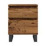 Yöpöytäkaapit 2 Kpl Vanhaa Puuta 40X35X50 Cm Tekninen Puu