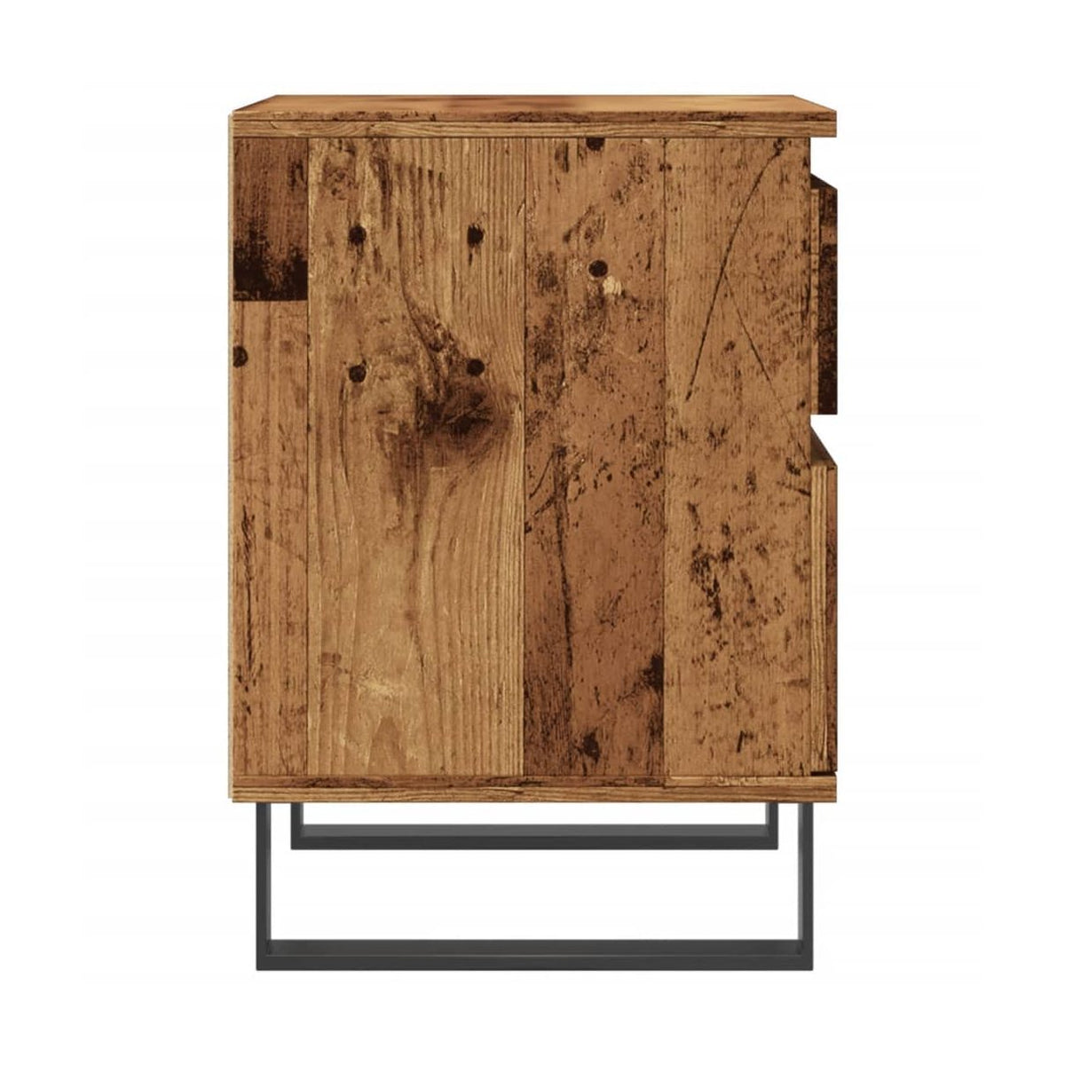 Yöpöytäkaapit 2 Kpl Vanhaa Puuta 40X35X50 Cm Tekninen Puu