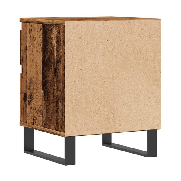 Yöpöytäkaapit 2 Kpl Vanhaa Puuta 40X35X50 Cm Tekninen Puu