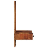 Seinäpeili Laatikoilla 60X33X90 Cm Massiivipuu Akaasia
