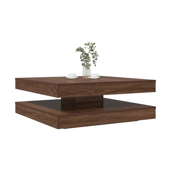 Sohvapöytä 360 Astetta Kääntyvä Betoni Harmaa 90X90X34,5 Cm