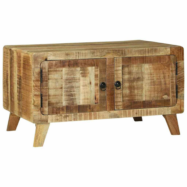 Sohvapöytä Ruskea 80 X 54 X 45 Cm Kiinteä Mango Puu