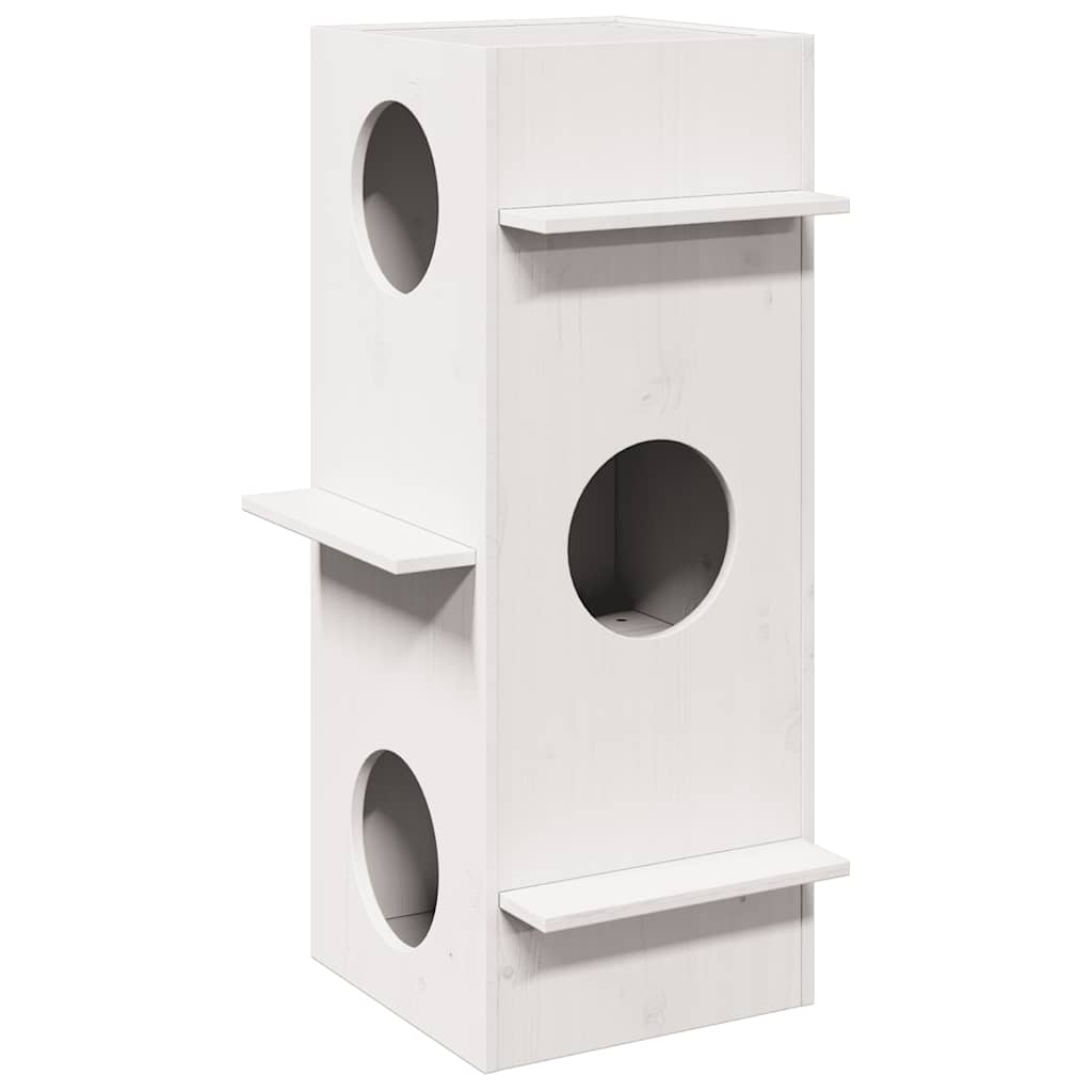 Cat House Wax Ruskea 43X43X90 Cm Massiivipuumänty