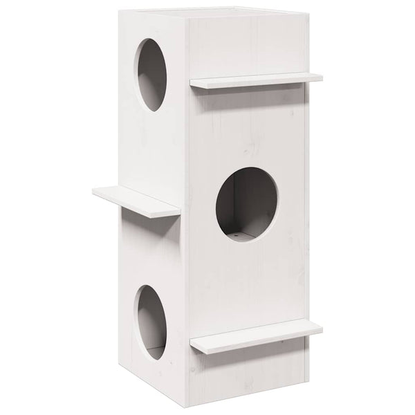 Cat House Wax Ruskea 43X43X90 Cm Massiivipuumänty