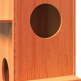 Cat House Wax Ruskea 43X43X90 Cm Massiivipuumänty