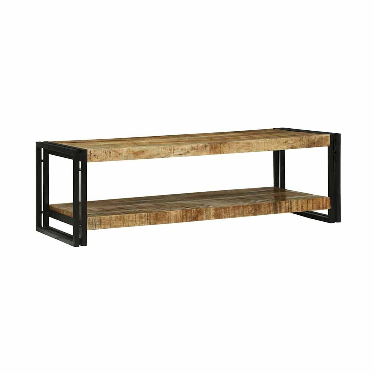 Sohvapöytä Ruskea 120 X 50 X 38 Cm Kiinteä Mango Puu