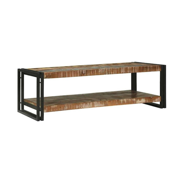 Sohvapöytä Ruskea 120 X 50 X 38 Cm Kiinteä Mango Puu