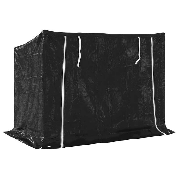 Polttopuuteline Sadesuojalla 151X80,5X110,5 Cm Galvanoitu Teräs