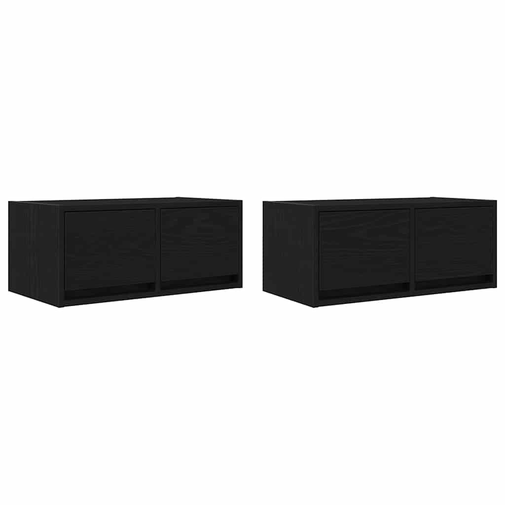 Tv-Tasot 2 Kpl 60X31X25,5 Cm Tekninen Puu