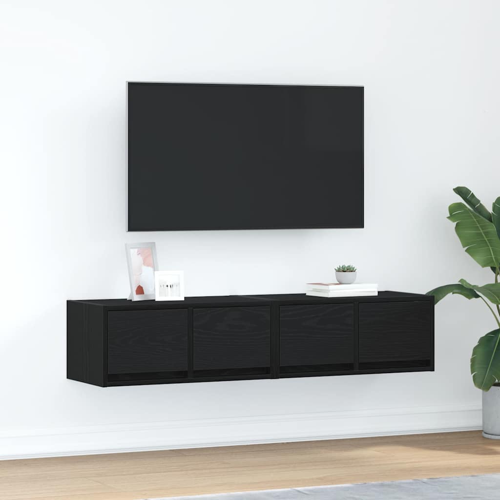 Tv-Tasot 2 Kpl 60X31X25,5 Cm Tekninen Puu