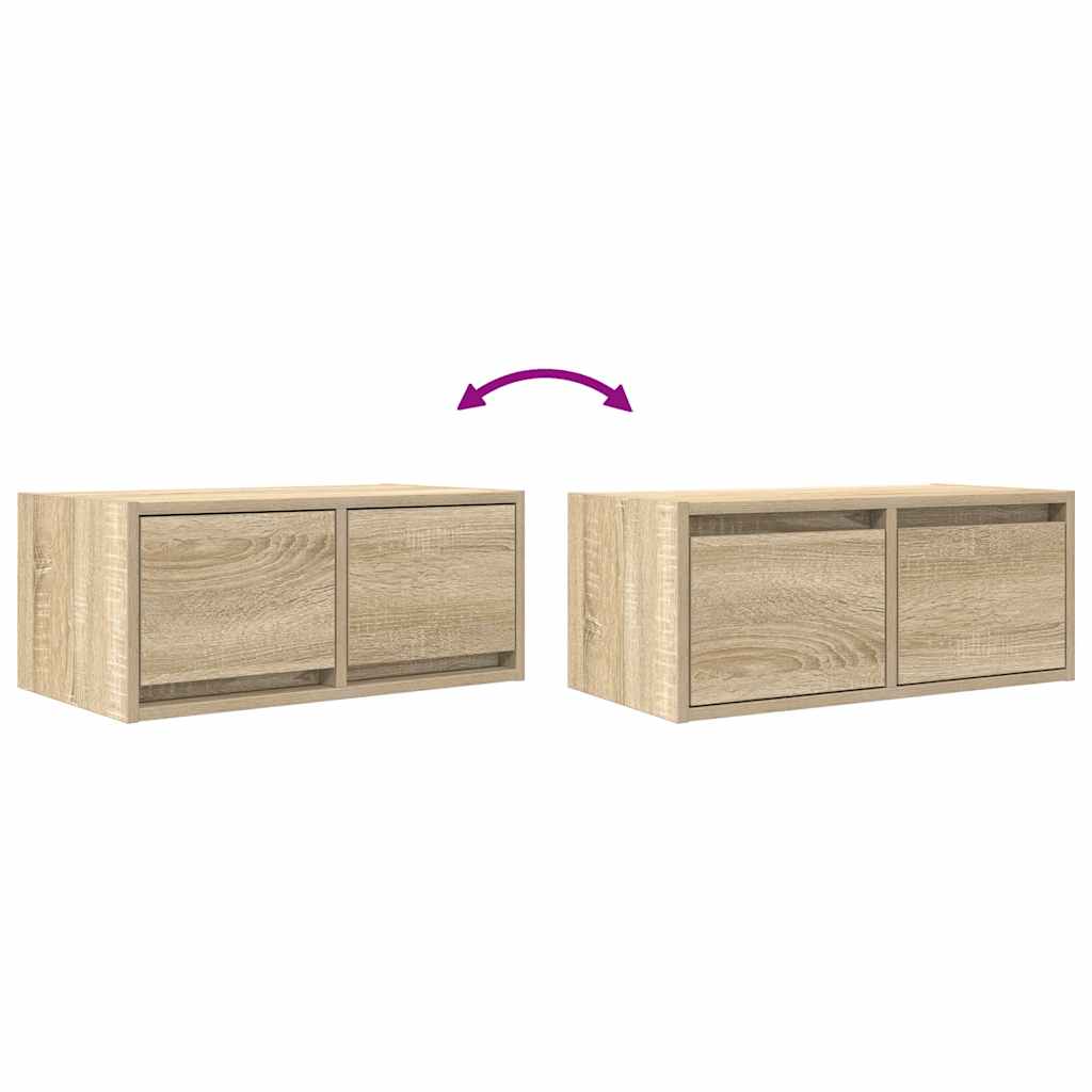 Tv-Taso Sonoma-Tammi 60X31X25,5 Cm Tekninen Puu